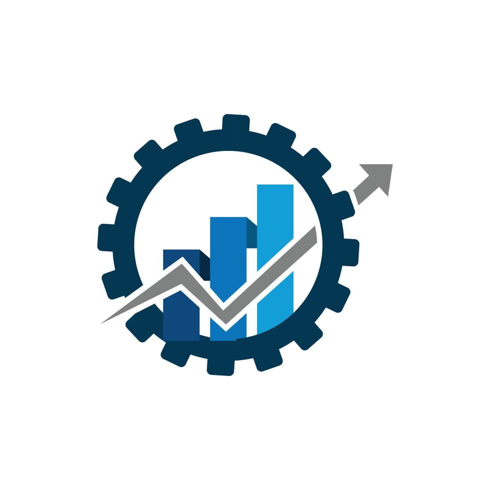 attività commerciale e finanza logo design modello vettore