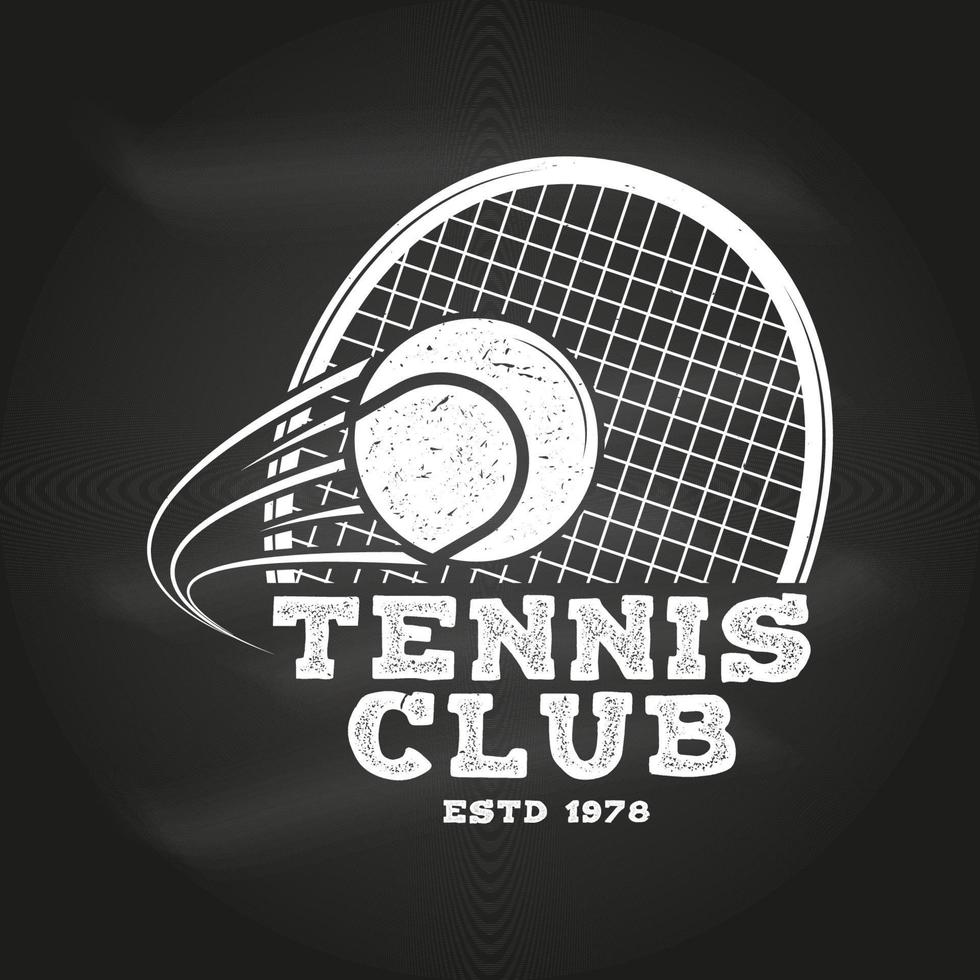 tennis club. vettore illustrazione.