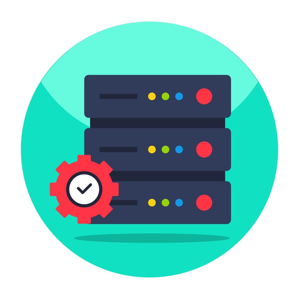 moderno design icona di server gestione vettore