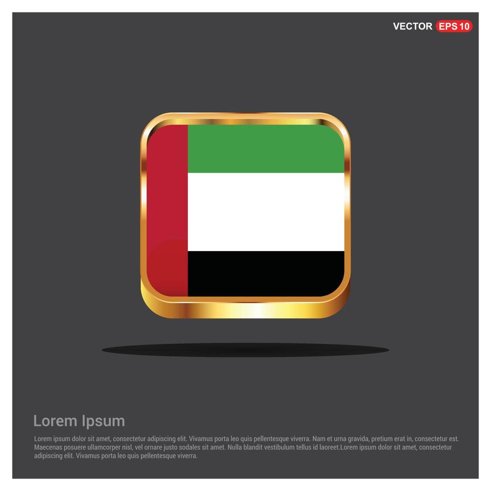 Emirati Arabi Uniti bandiera design vettore