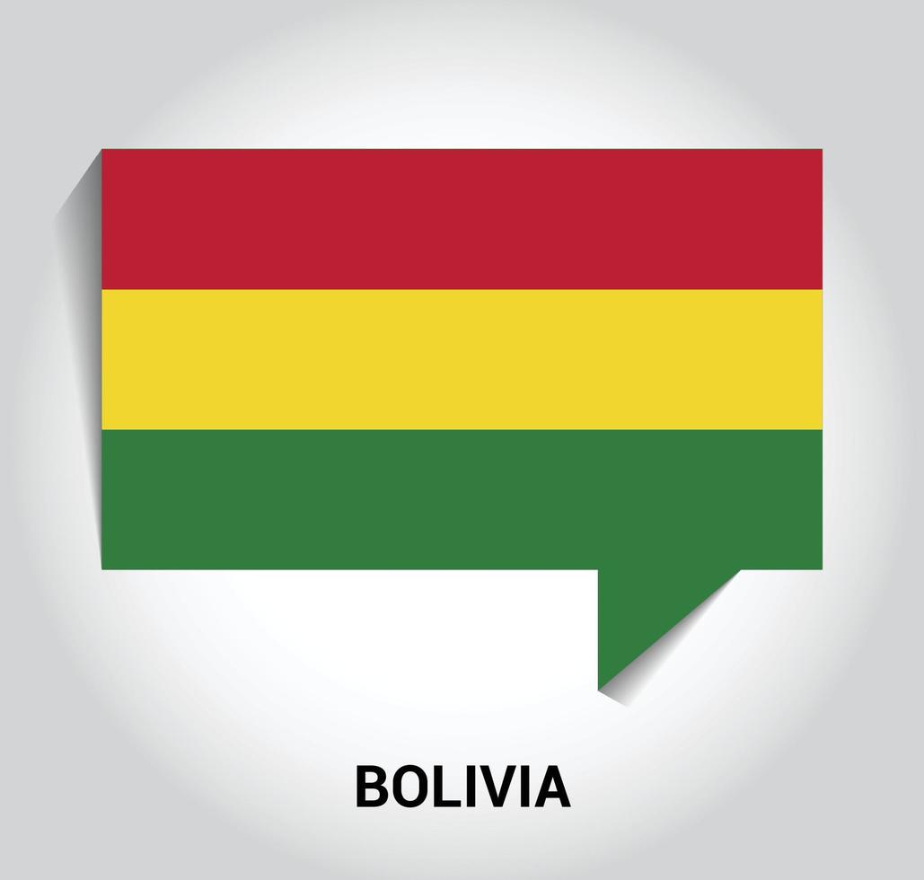 Bolivia bandiera design vettore