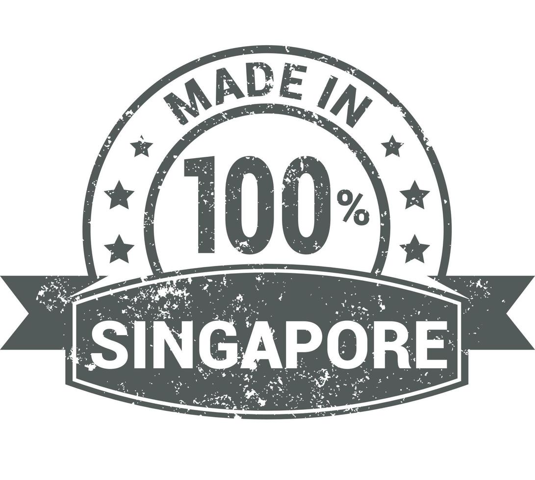 Singapore francobollo design vettore