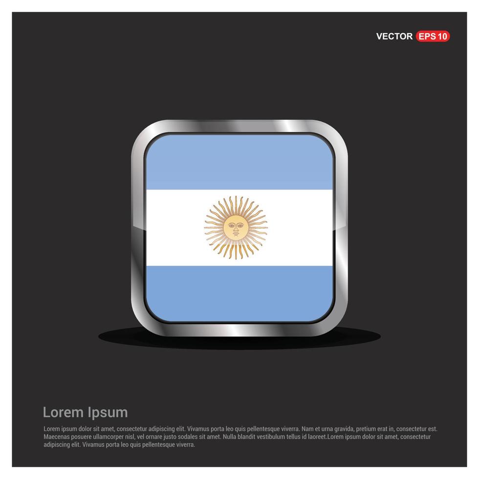 argentina bandiera design vettore