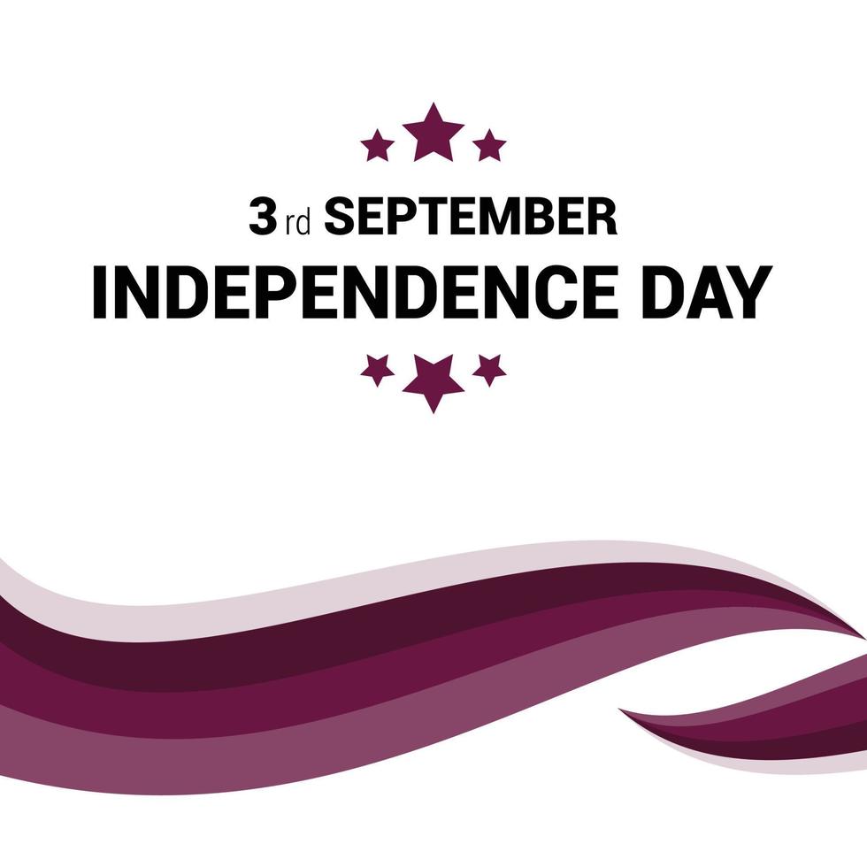 Qatar indipendenza giorno design carta vettore