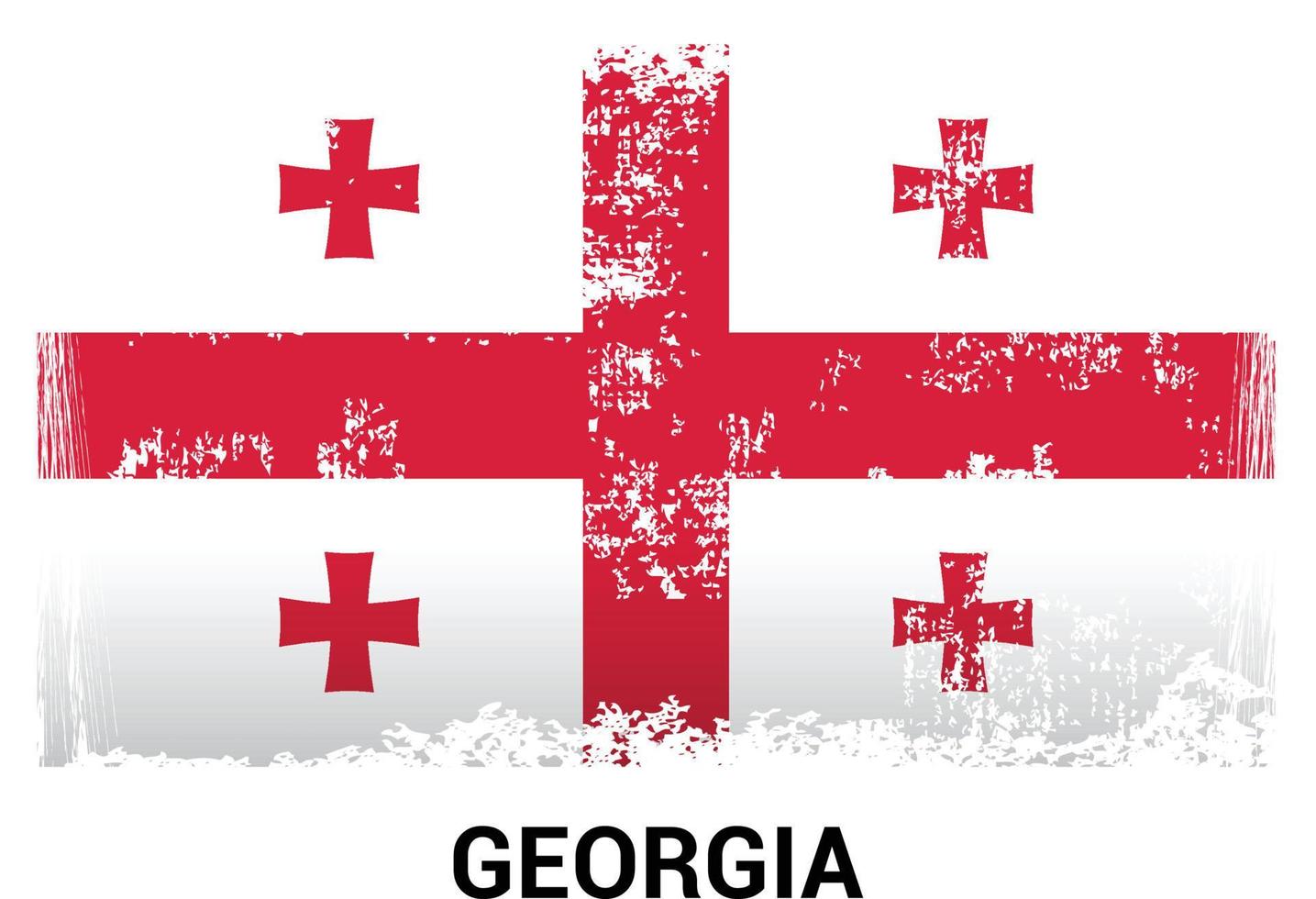 Georgia bandiera design vettore