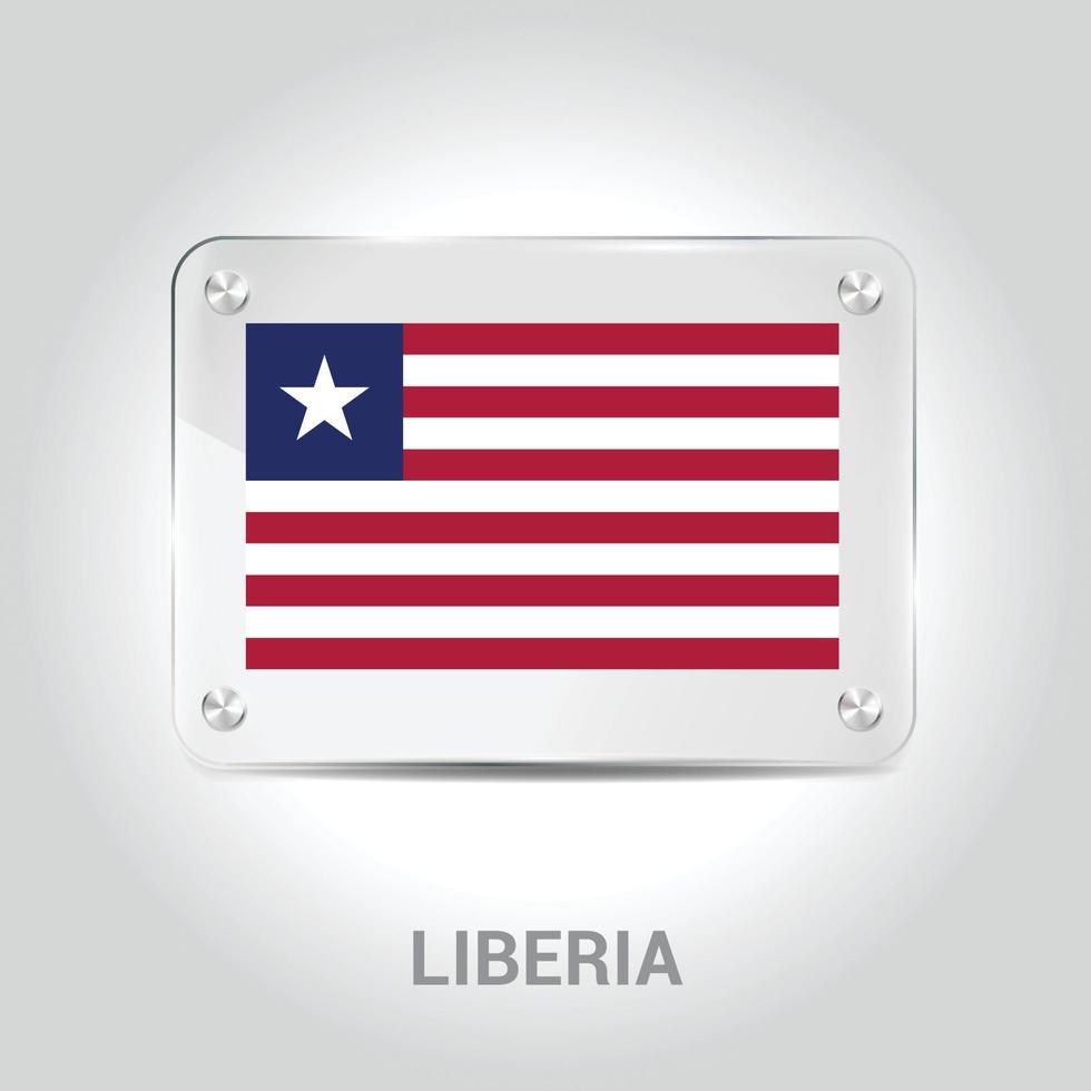 Liberia bandiere design vettore