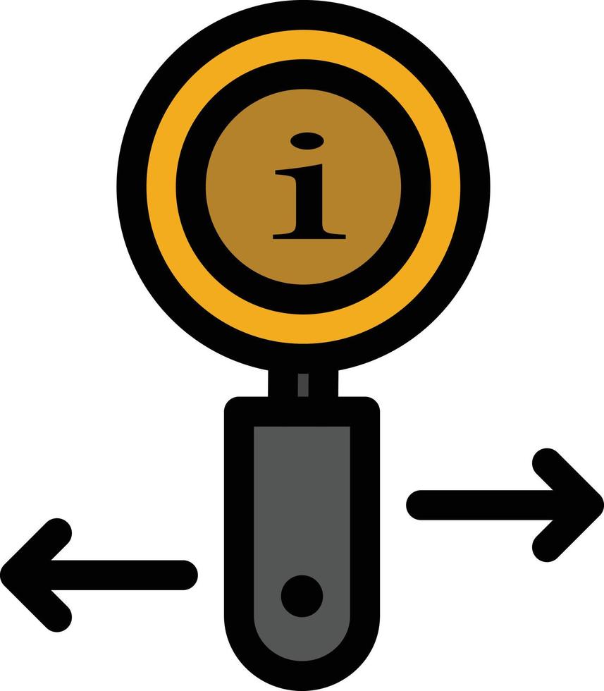 Informazioni informazione Ingrandisci ricerca piatto colore icona vettore icona bandiera modello