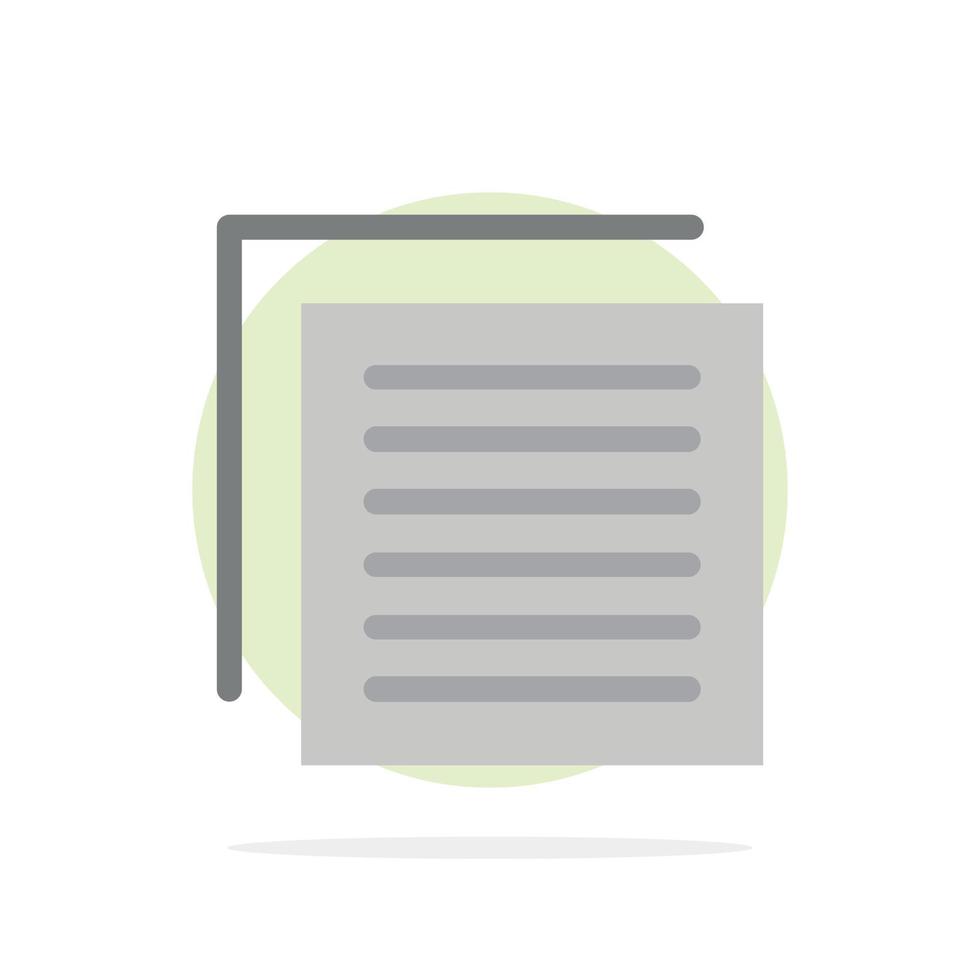 documento file utente interfaccia astratto cerchio sfondo piatto colore icona vettore