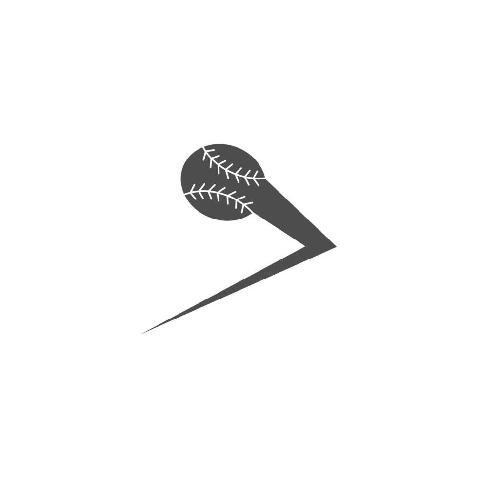 baseball icona logo design illustrazione vettore