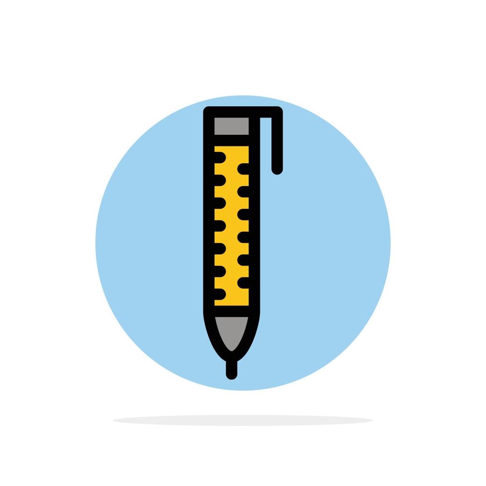 penna matita design astratto cerchio sfondo piatto colore icona vettore