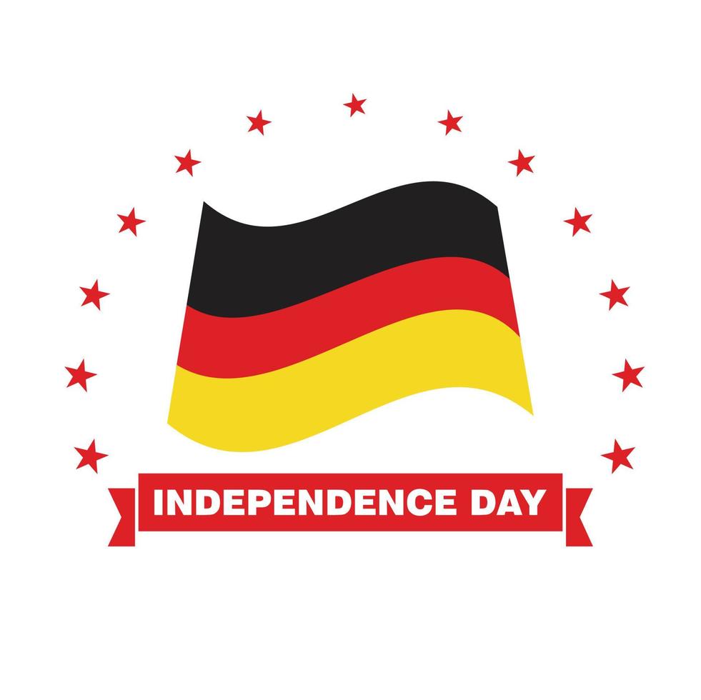 Germania indipendenza giorno design vettore
