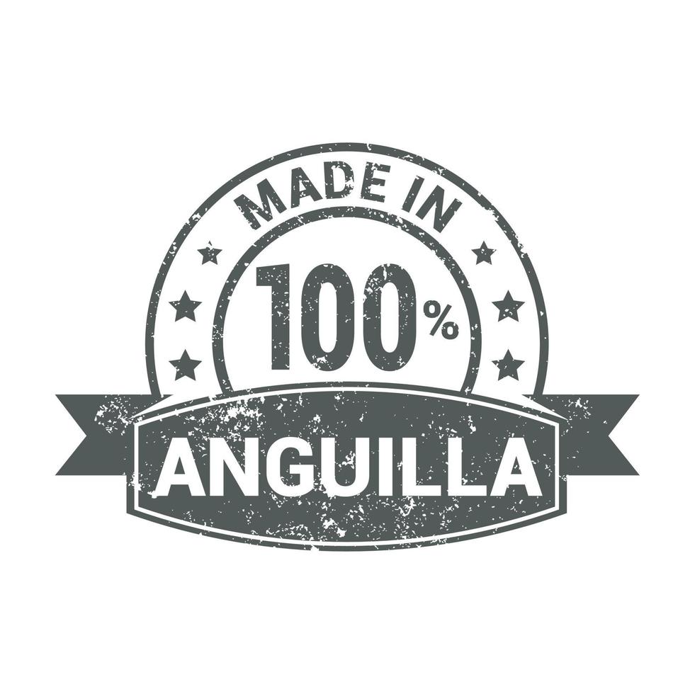 anguilla francobollo design vettore