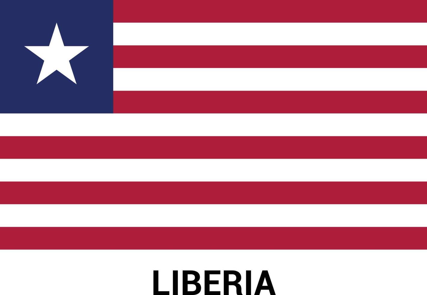 Liberia bandiere design vettore