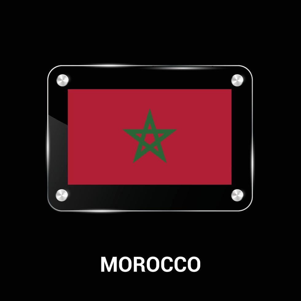 Marocco bandiera design vettore