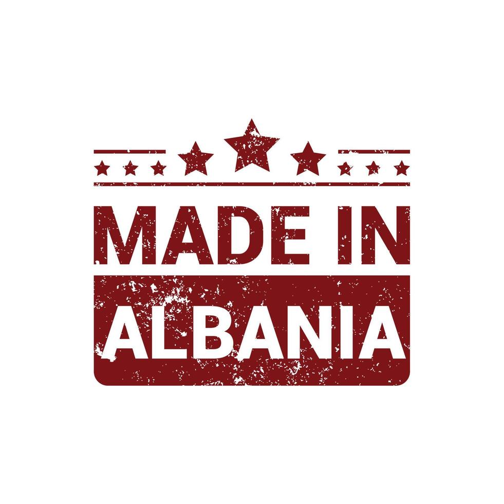 Albania francobollo design vettore