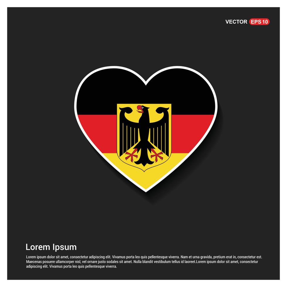Germania bandiera design vettore