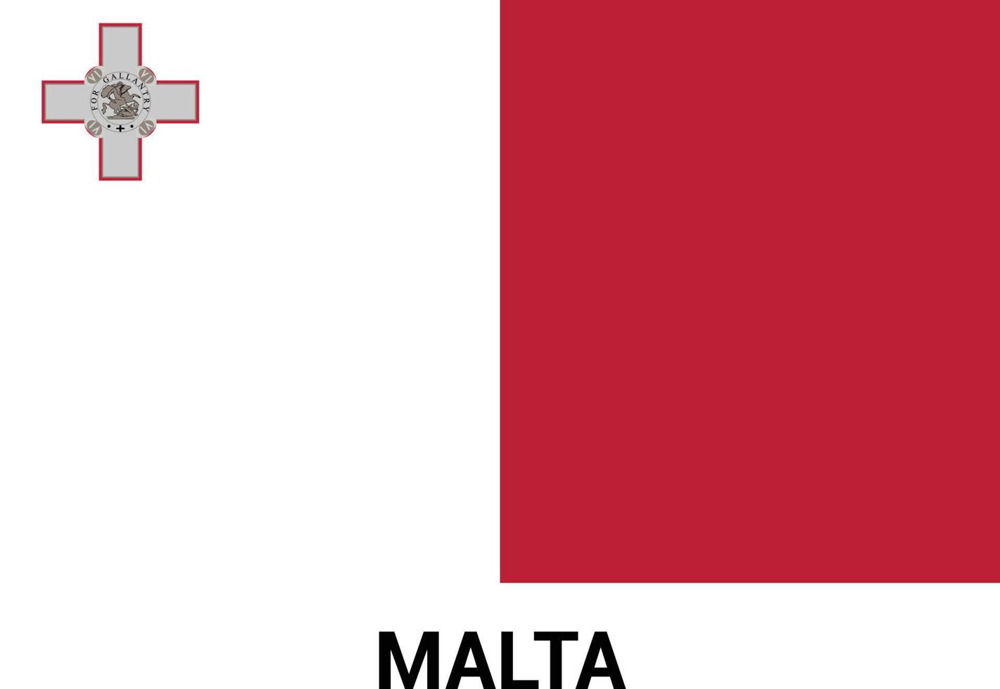 Malta bandiera design vettore