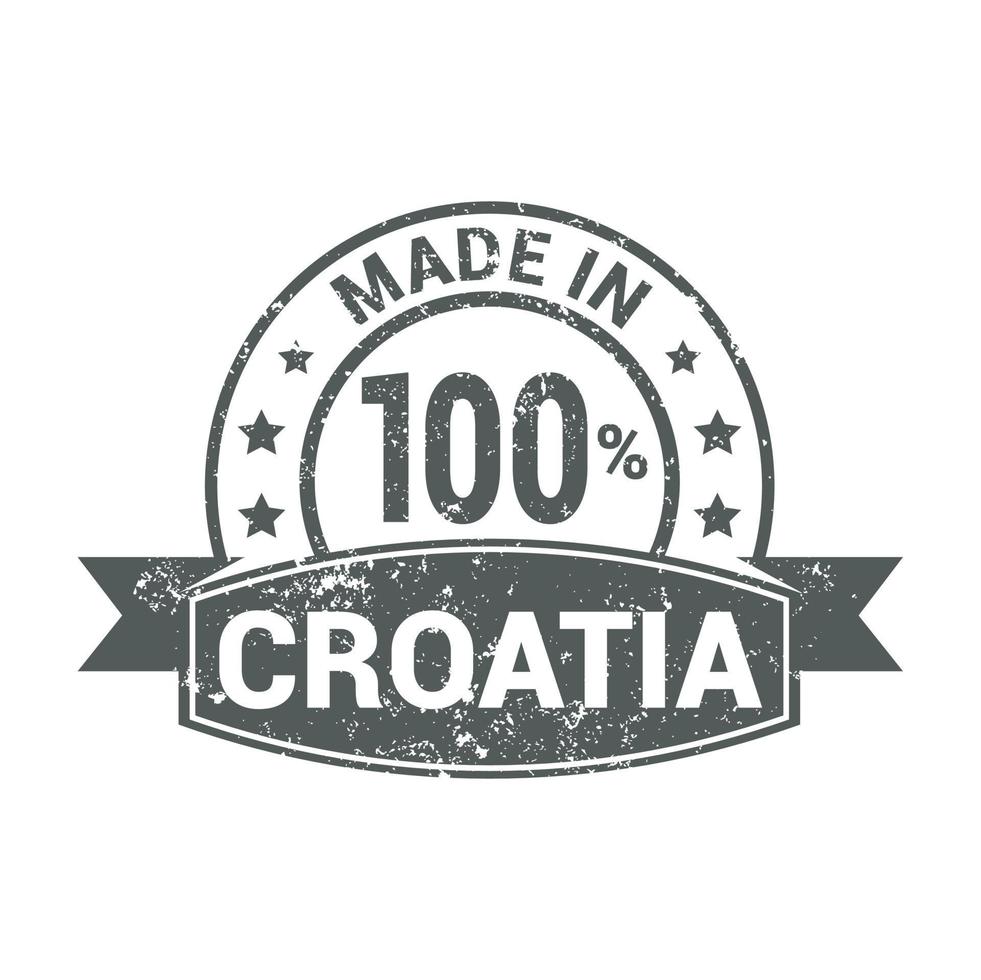 Croazia francobollo design vettore