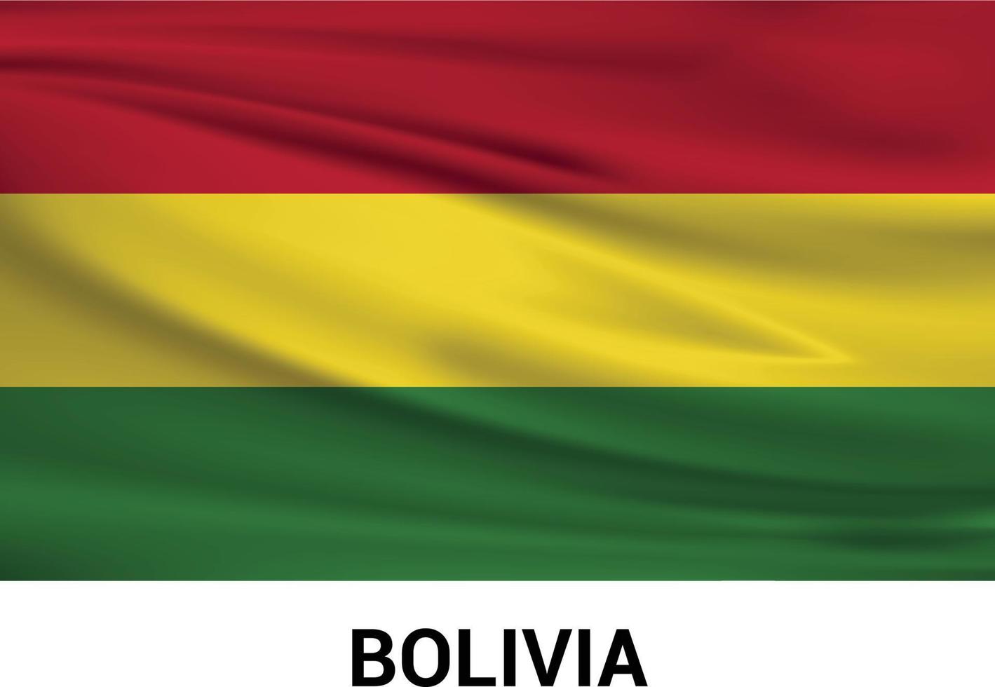 Bolivia bandiera design vettore