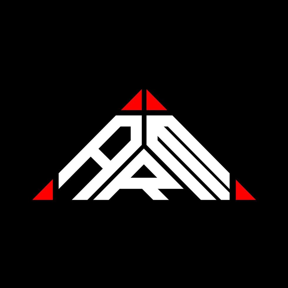 braccio lettera logo creativo design con vettore grafico, braccio semplice e moderno logo nel triangolo forma.