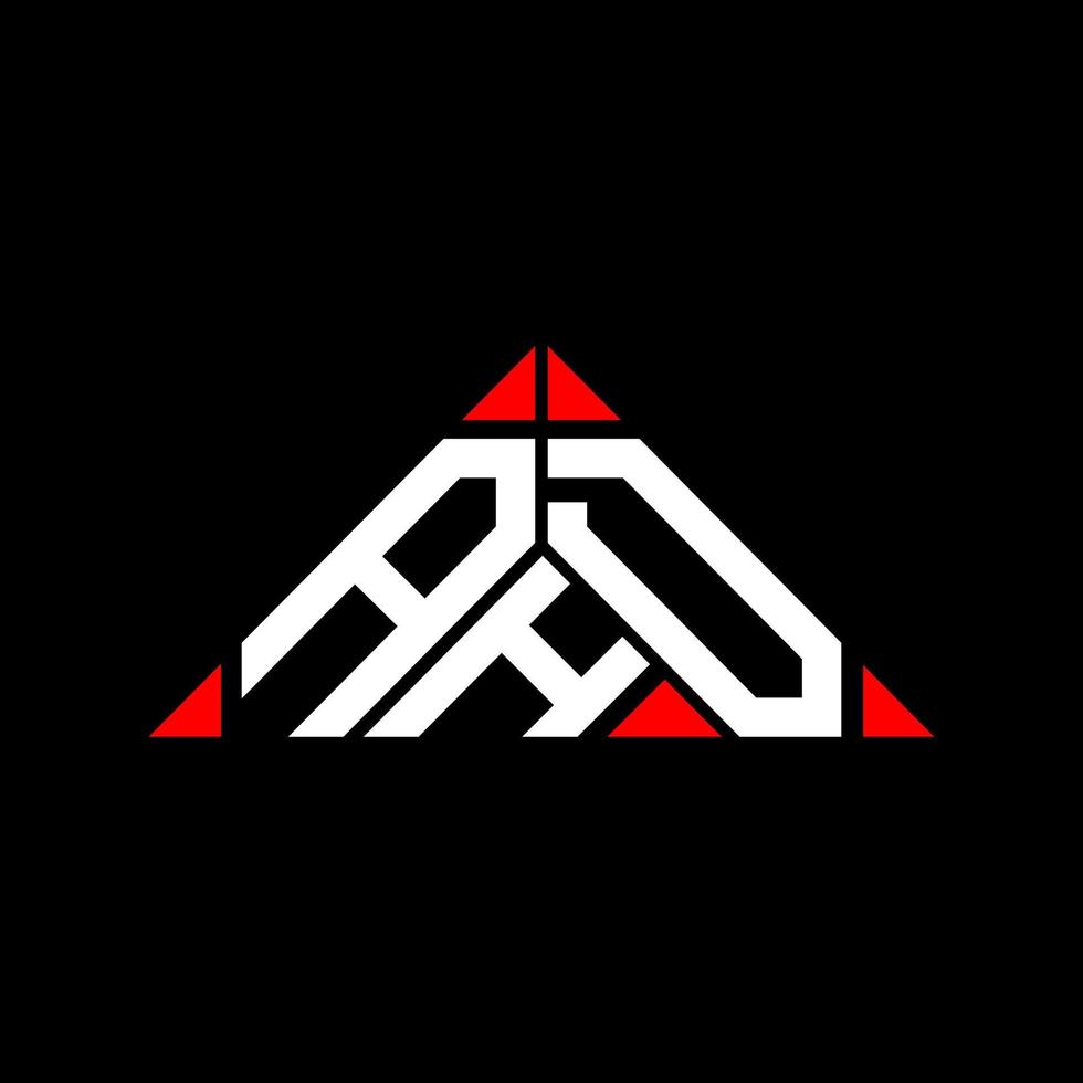 ah lettera logo creativo design con vettore grafico, ah semplice e moderno logo nel triangolo forma.