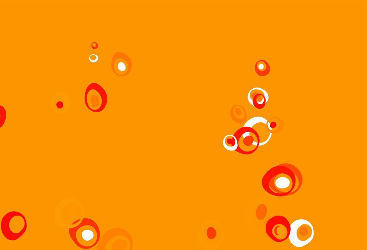 layout vettoriale arancione chiaro con forme circolari.
