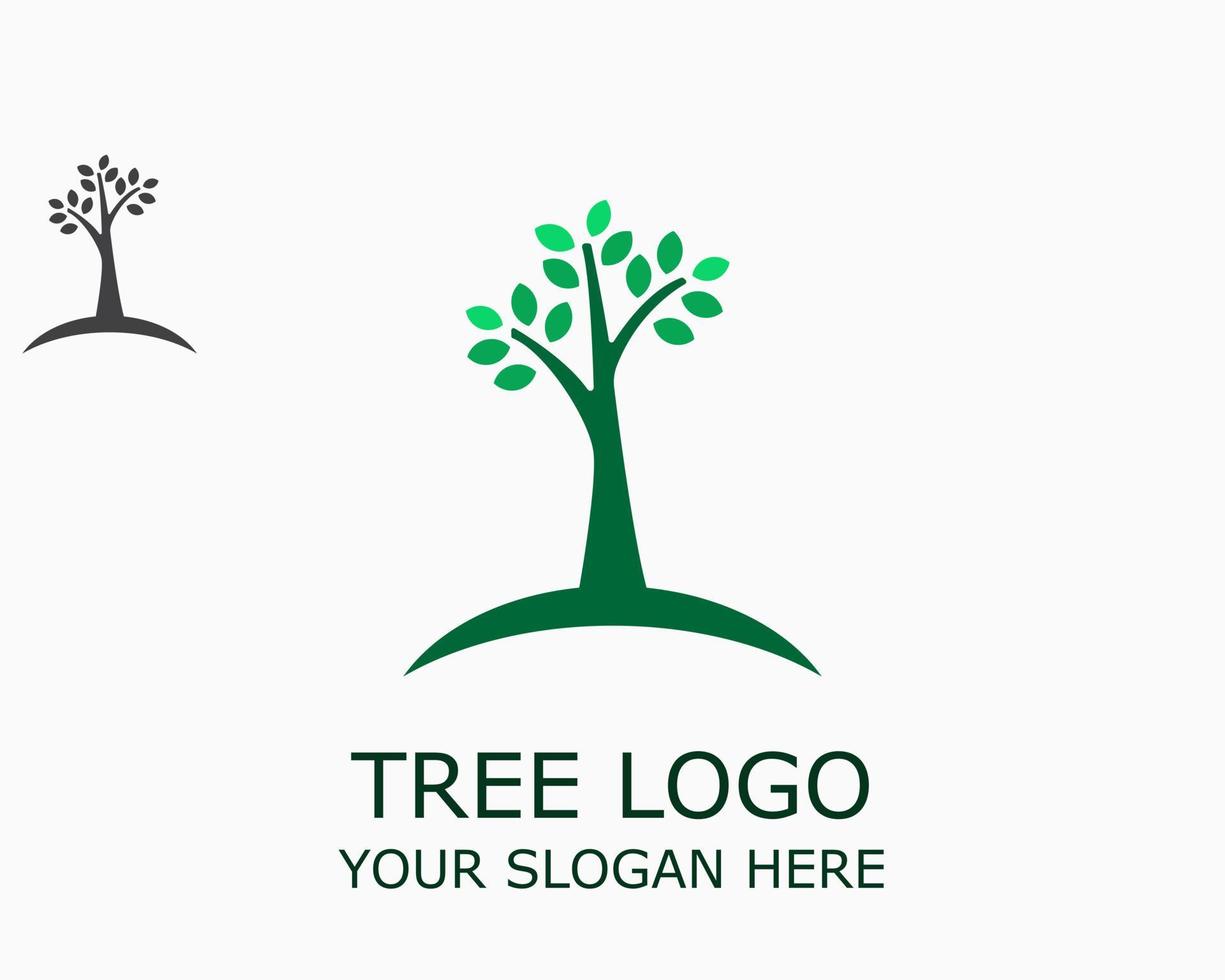 albero logo design modello vettore