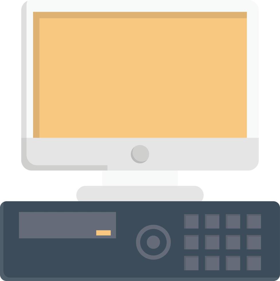 illustrazione vettoriale del computer su uno sfondo. simboli di qualità premium. icone vettoriali per il concetto e la progettazione grafica.