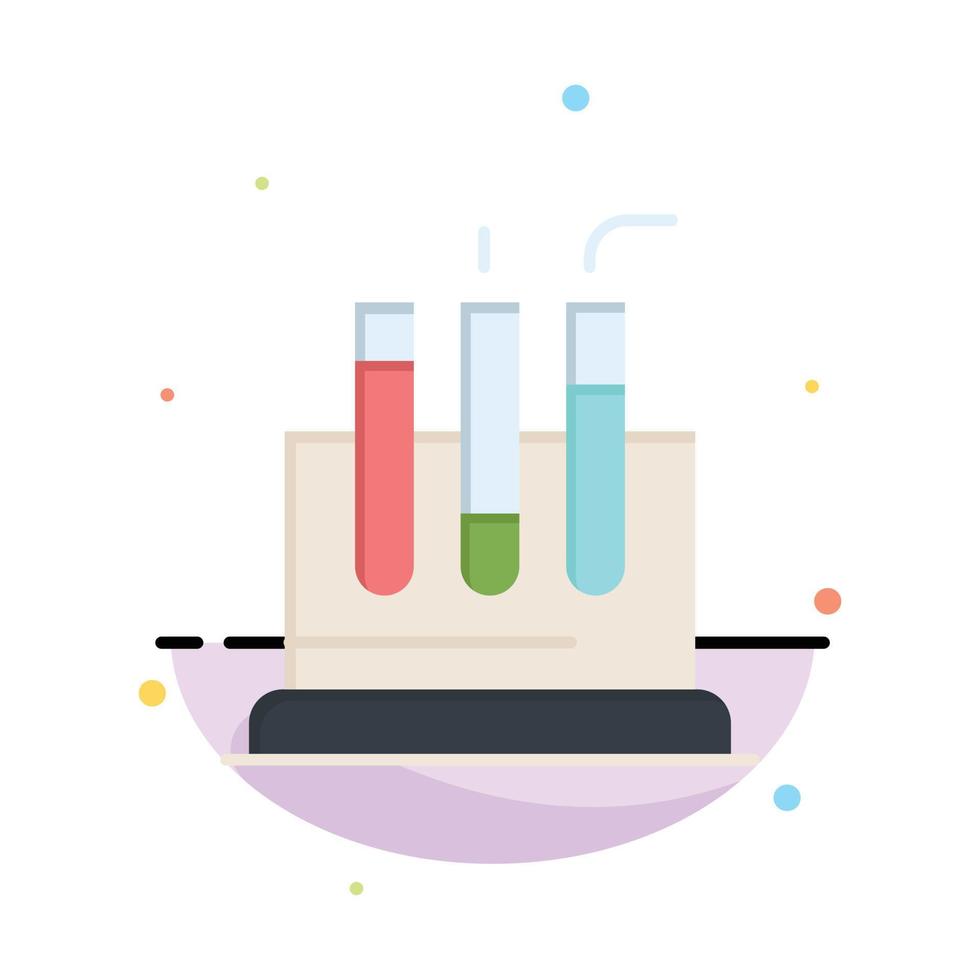 tubo laboratorio test medico attività commerciale logo modello piatto colore vettore