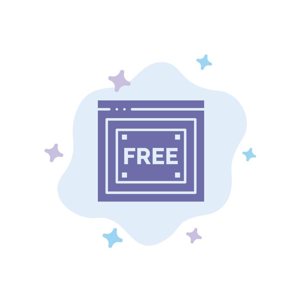 gratuito accesso Internet tecnologia gratuito blu icona su astratto nube sfondo vettore