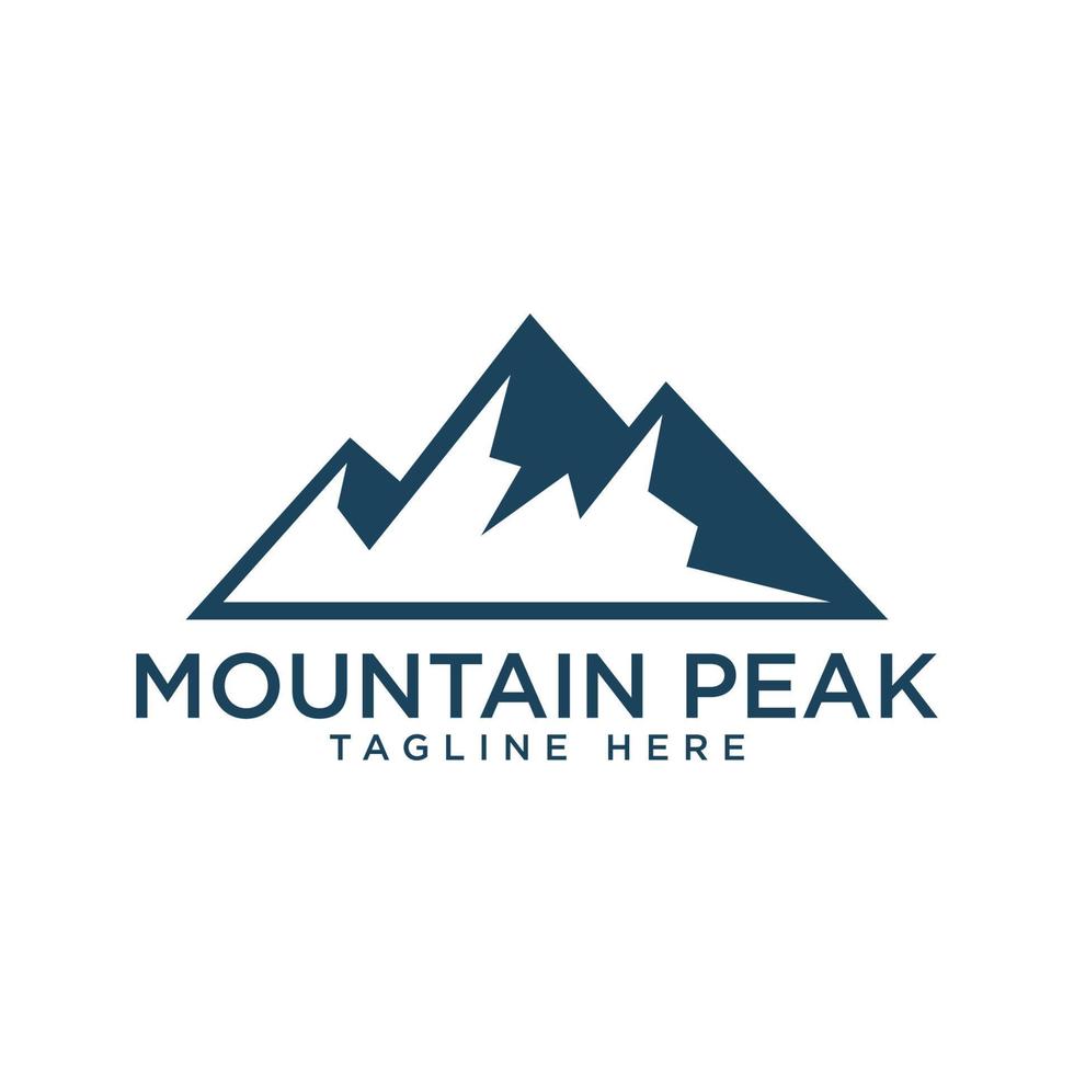 modello di progettazione vettoriale logo montagna