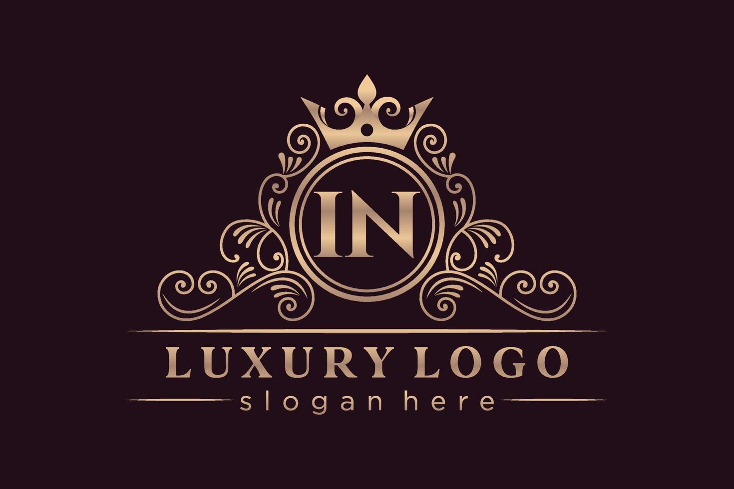 nel iniziale lettera oro calligrafico femminile floreale mano disegnato araldico monogramma antico Vintage ▾ stile lusso logo design premio vettore