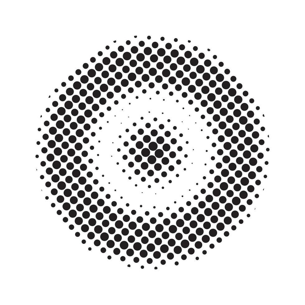 astratto geometrico tratteggiata cerchio mezzitoni forma vettore