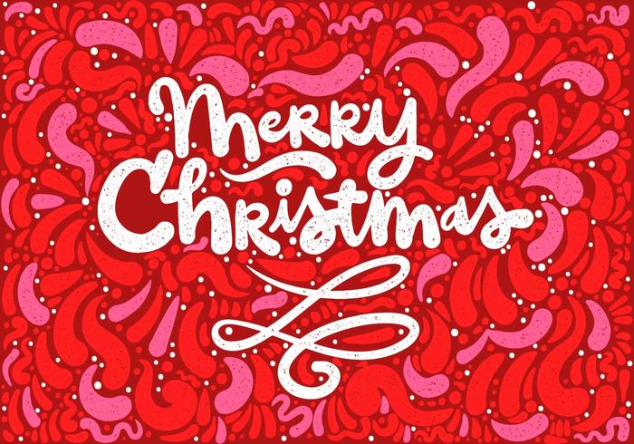 Buon Natale Lettering vettore