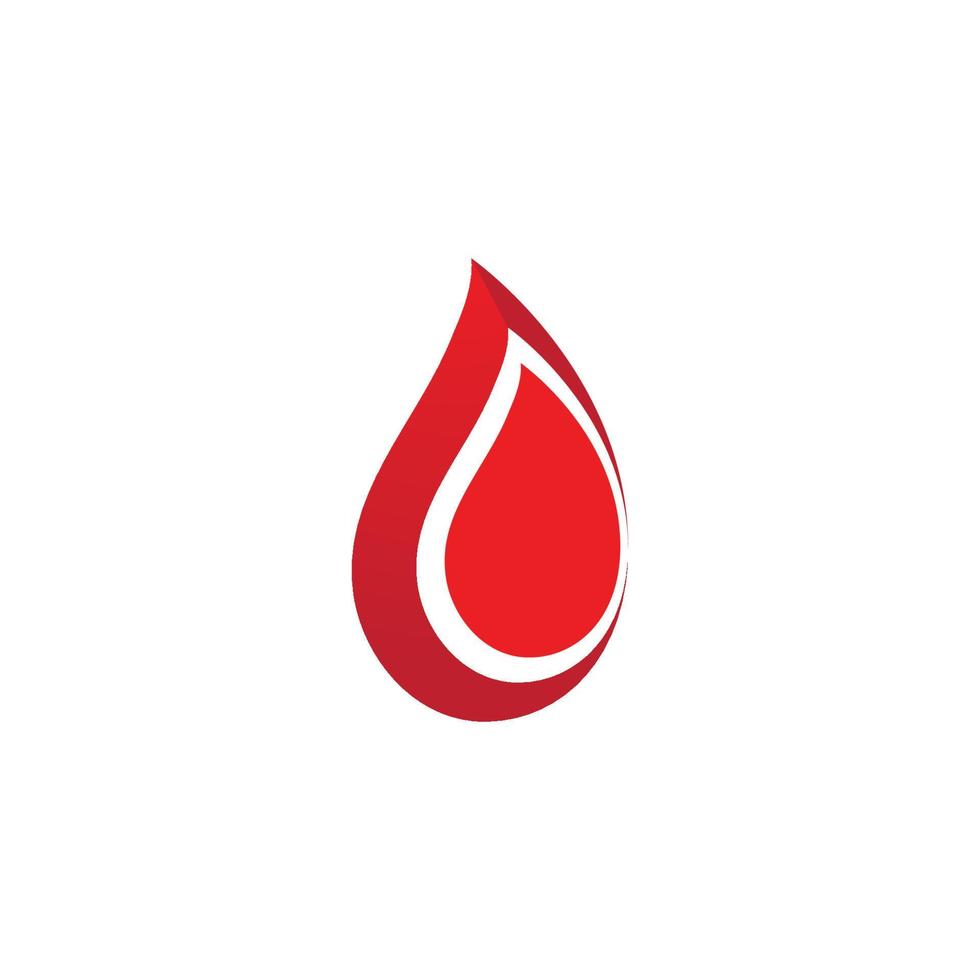 logo dell'illustrazione del sangue vettore