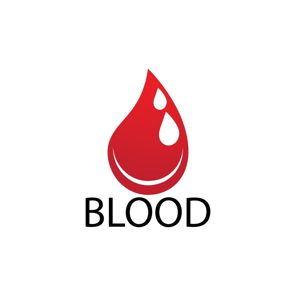 logo dell'illustrazione del sangue vettore