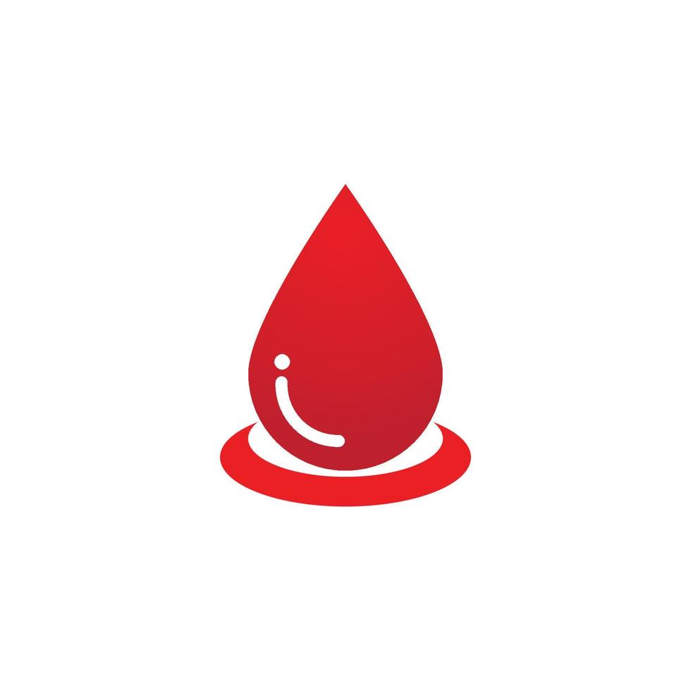 logo dell'illustrazione del sangue vettore