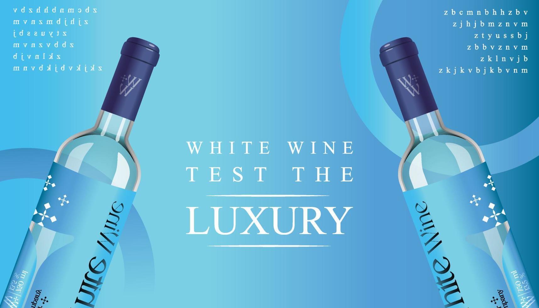 vino manifesto illustrazione bianca vino modello vettore