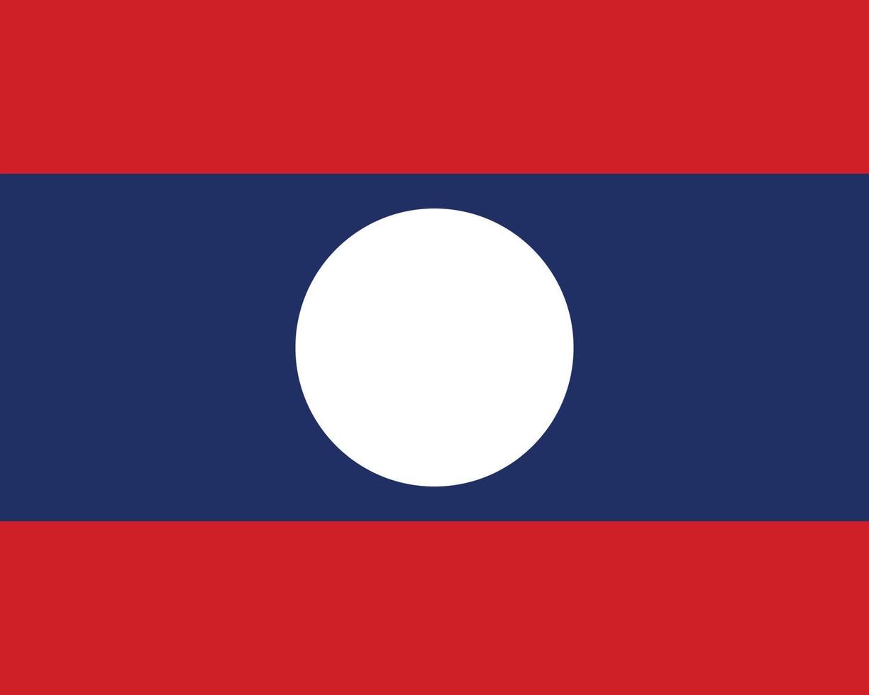 bandiera di Laos vettore illustrazione