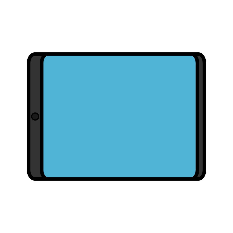 vettore illustrazione di un' piatto icona semplice moderno digitale digitale rettangolare mobile tavoletta isolato su bianca sfondo. concetto computer digitale tecnologie