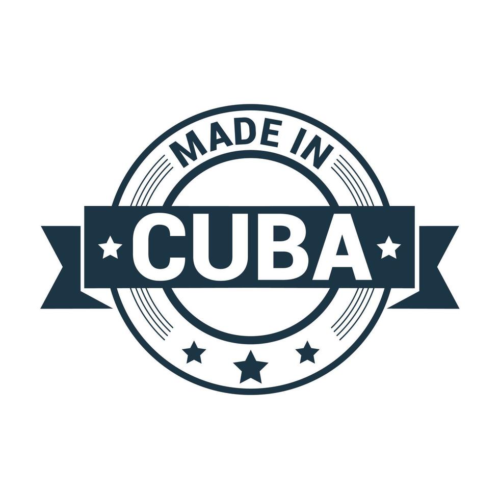 Cuba francobollo design vettore