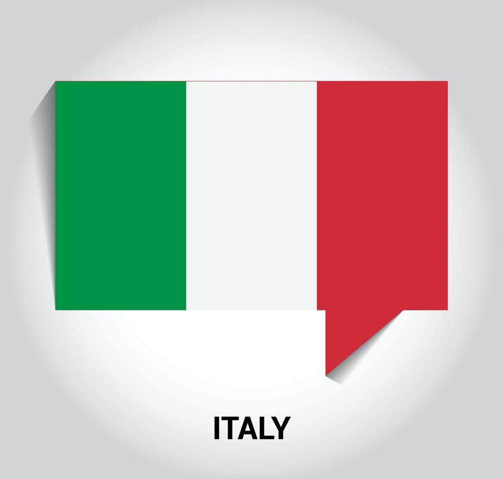 Italia bandiera design vettore