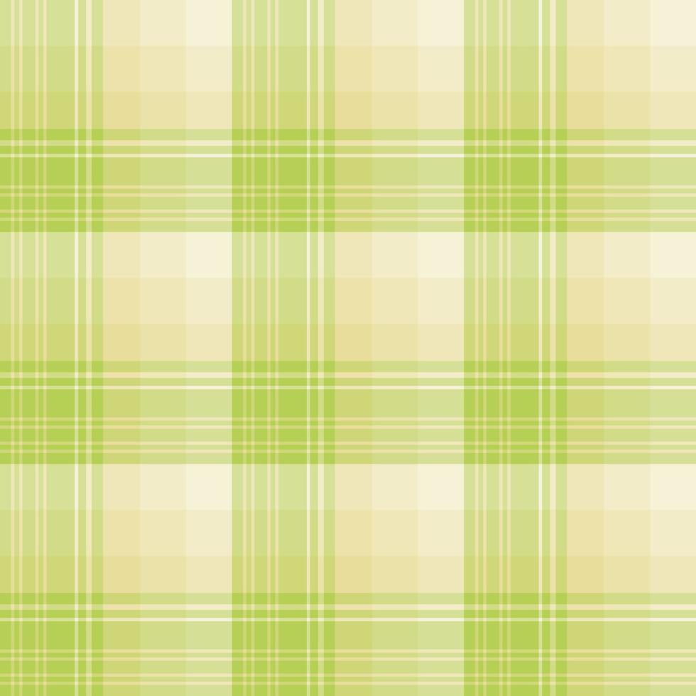 senza soluzione di continuità modello nel primavera verde e leggero beige colori per plaid, tessuto, tessile, Abiti, tovaglia e altro le cose. vettore Immagine.