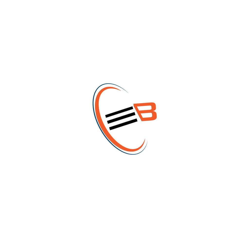 eb semplice pulito moderno stile iniziale lettere logo vettore