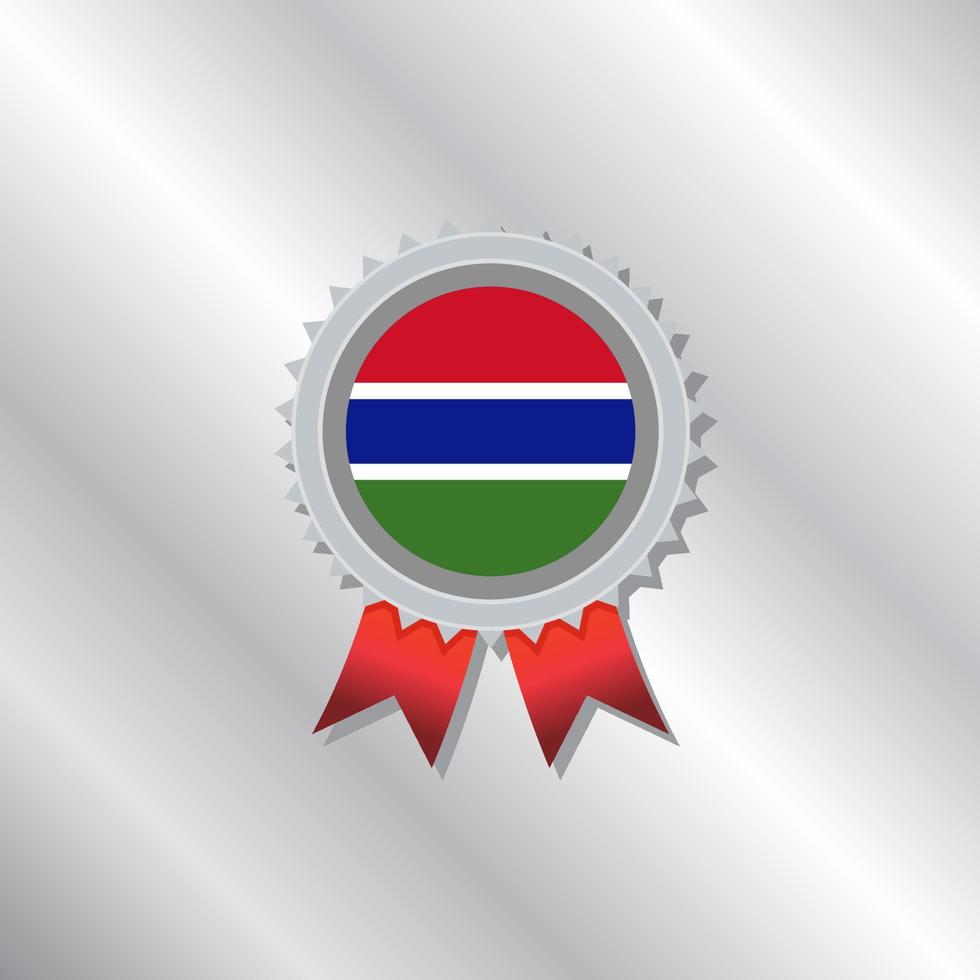 illustrazione di Gambia bandiera modello vettore