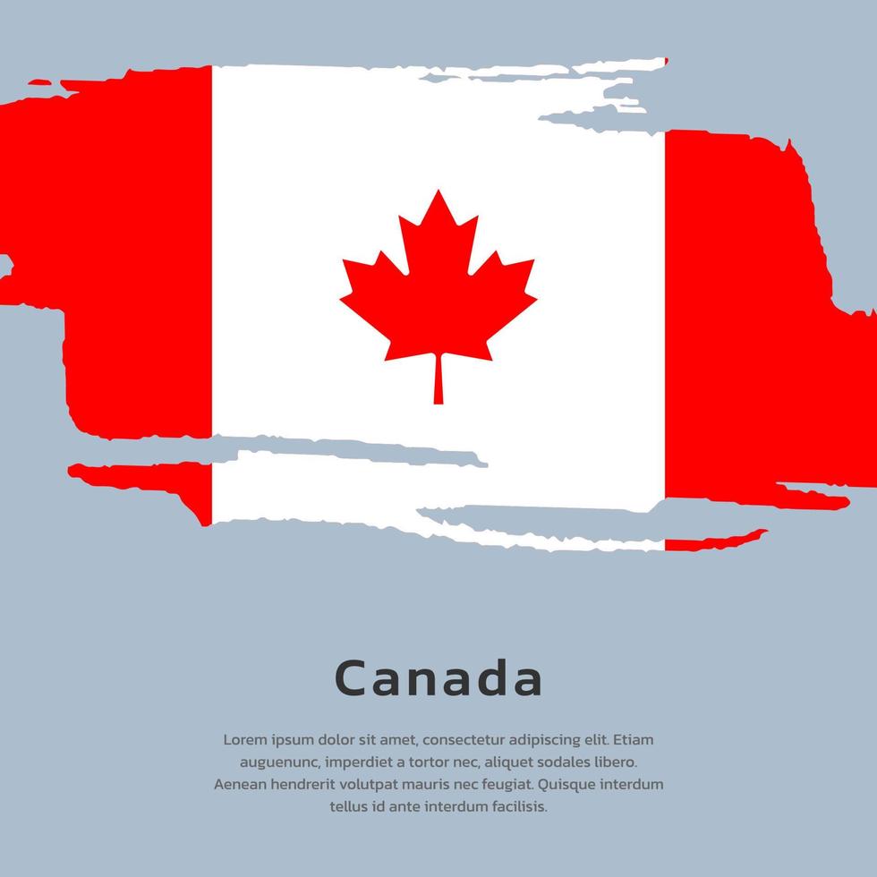 illustrazione di Canada bandiera modello vettore