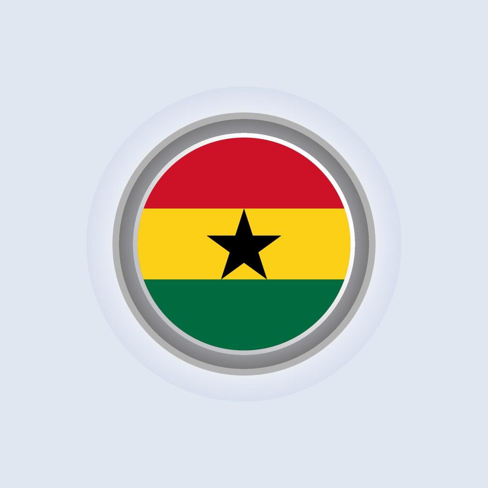 illustrazione di Ghana bandiera modello vettore