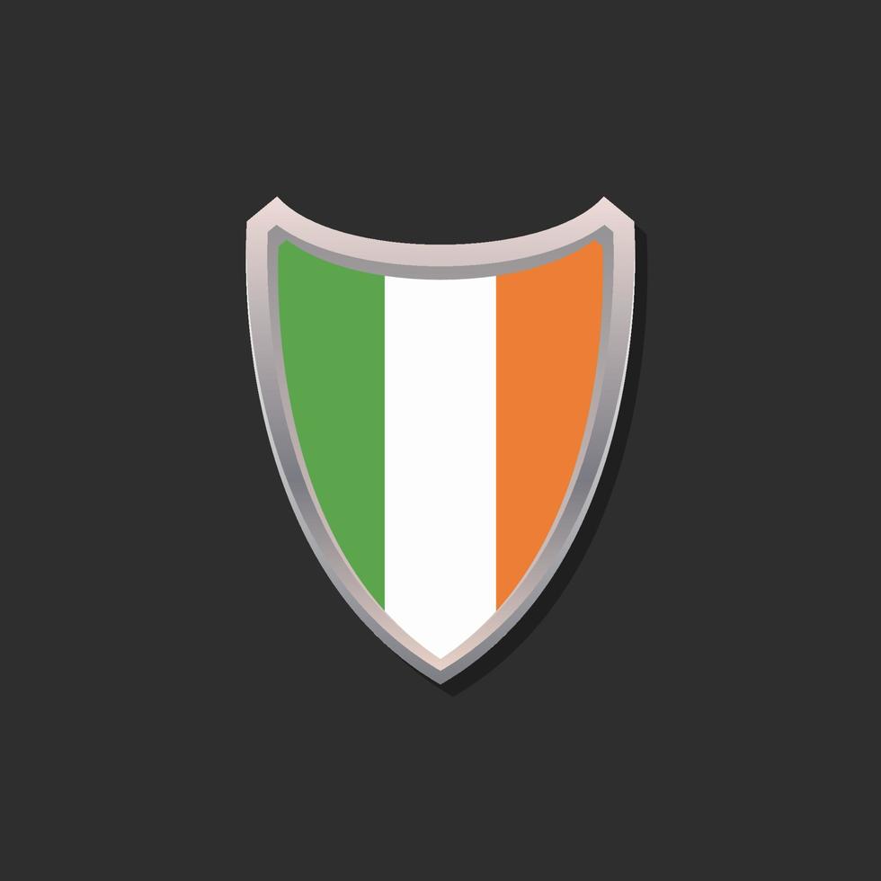 illustrazione di Irlanda bandiera modello vettore