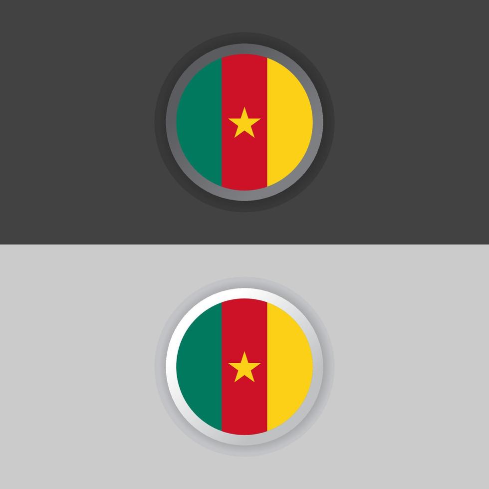 illustrazione di camerun bandiera modello vettore