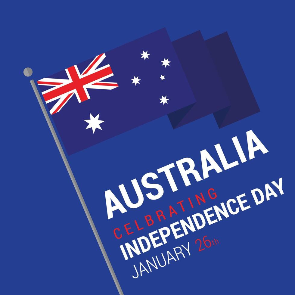 Australia indipendenza giorno carta vettore